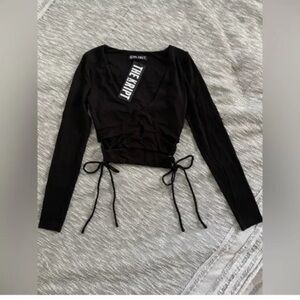 Dolls Kill✨The Kript Tamara Crop Top- Black